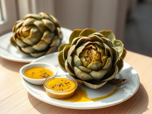 Artisjokken met vinaigrette