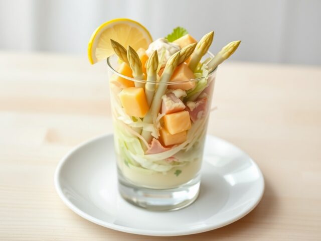 Asperge -ananas cocktail