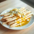 Asperges met weer een andere saus