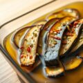 Aubergine op olie