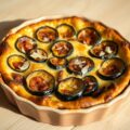Aubergineclafoutis met chorizo