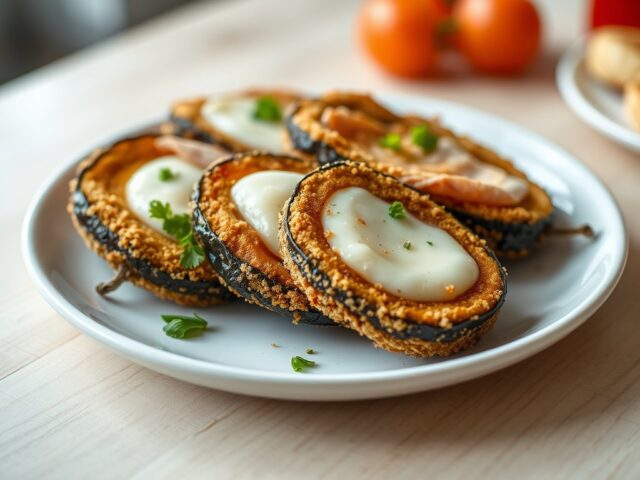 Aubergines met een jasje)