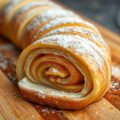 Ausgezogener Apfelstrudel