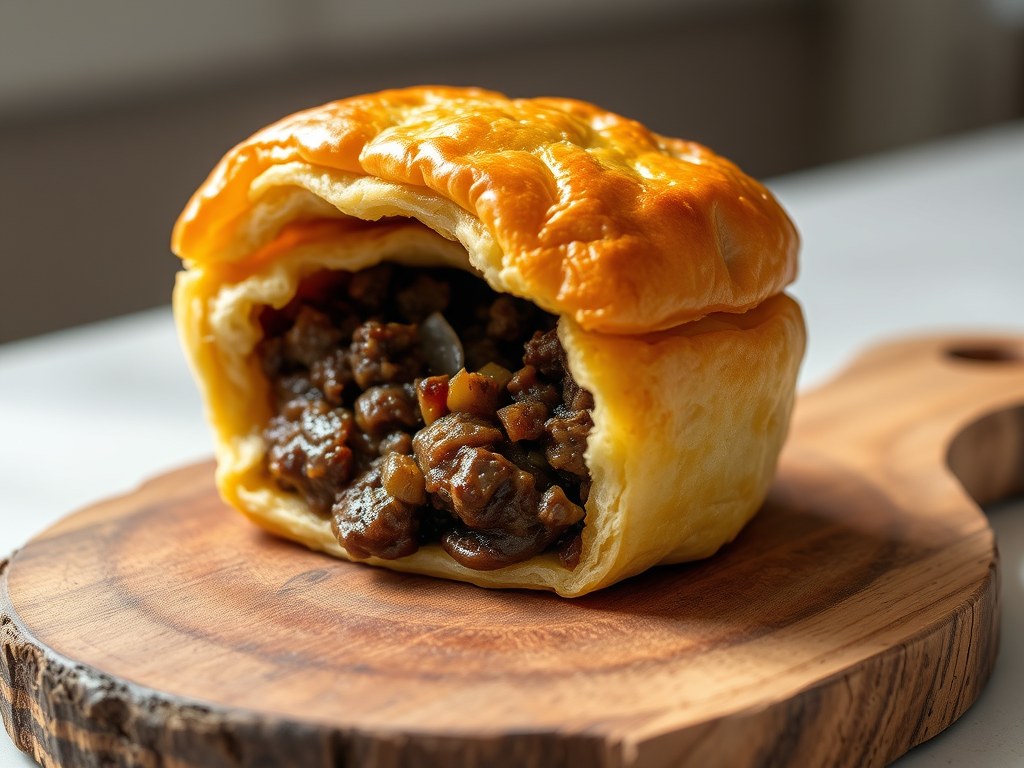 Australian pie, AI-gegenereerde illustratie