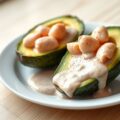 Avocado met rivierkreeftjes