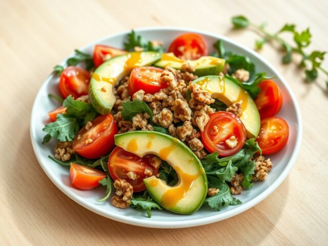 Avocadosalade met walnoot