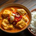 Ayam Bêsêngèh (kip met kruiden en santen)