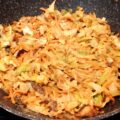 Spitskool met shiitake en prei uit de wok, Pittig gekruid