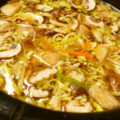 Aziatische ” BahMie ” soep uit de slowcooker