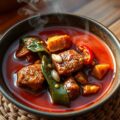 Babi Pedis Dan Daun Papaya (varkensvlees)