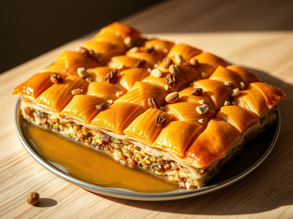 Baklava, AI-gegenereerde illustratie