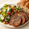 balkenbrij met frisse salade