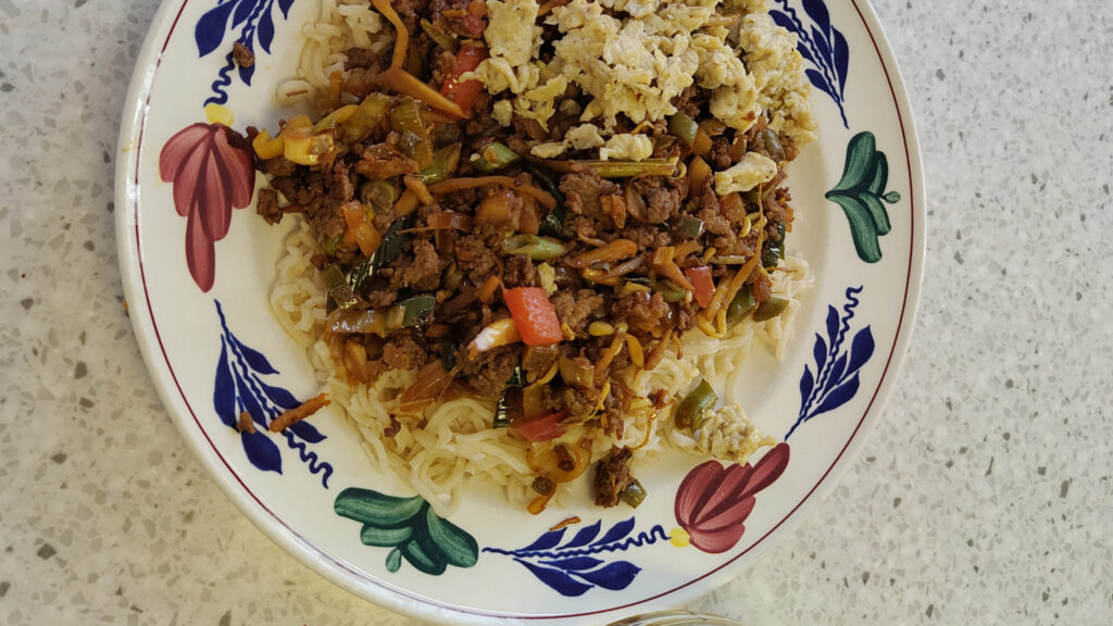 Bami Ketjap met Gehakt