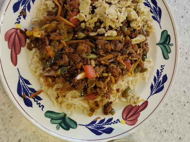 Bami Ketjap met Gehakt