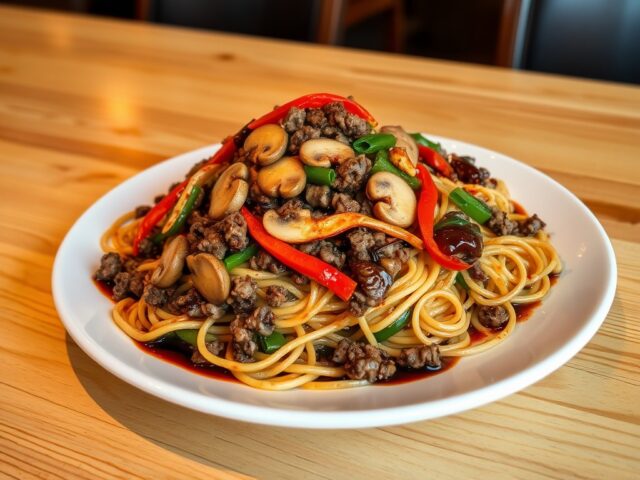 Bami met gehakt