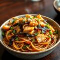 Bami met zalm