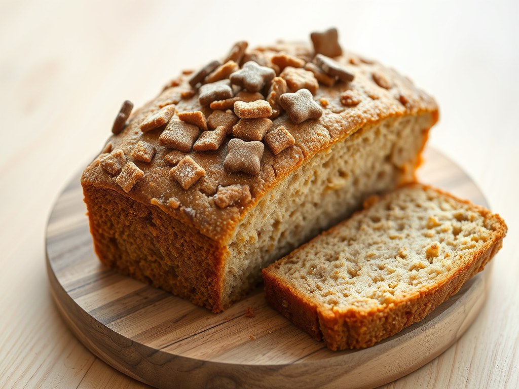 Banaan-speculaas cake, AI-gegenereerde illustratie
