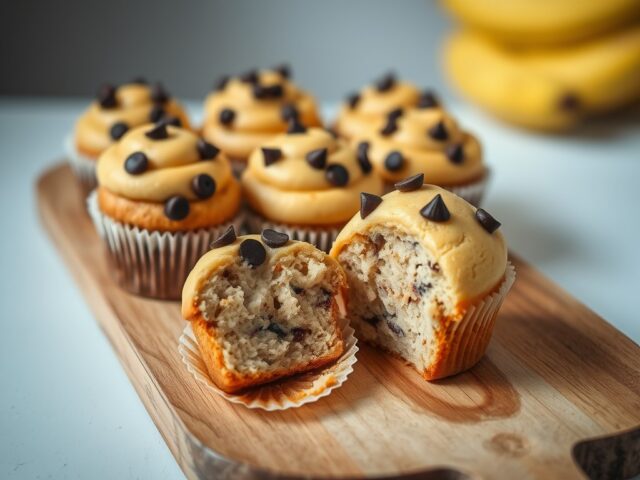 Bananen cupcakes