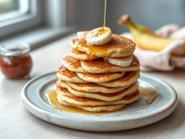 Bananenpoffertjes met honing