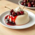 Bavarois met kersen