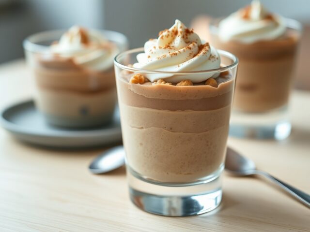 Bavarois van speculaas met koffie en rum