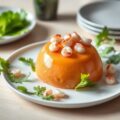 Bavarois van tomaat met garnaaltjes