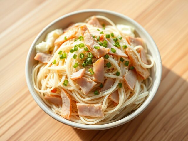 Beenhamsalade met mihoen