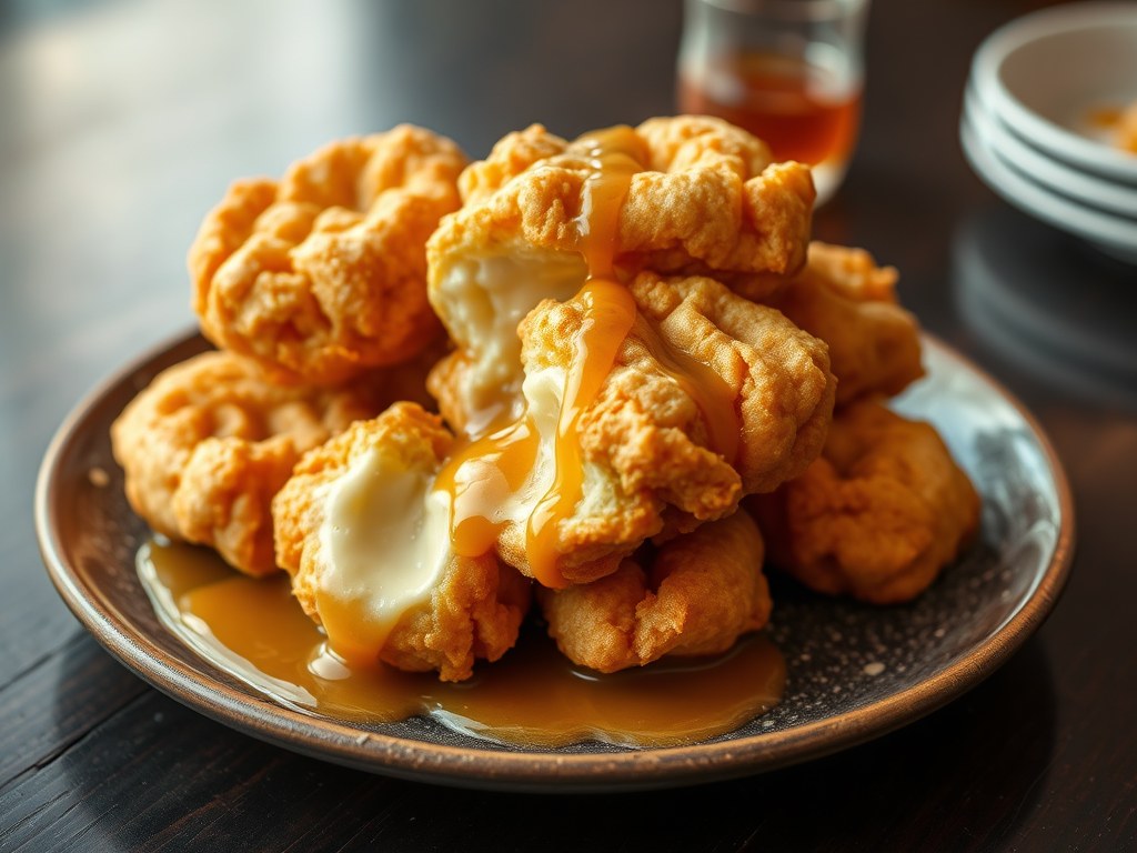 Beignets van Rommedou kaasjes, AI-gegenereerde illustratie