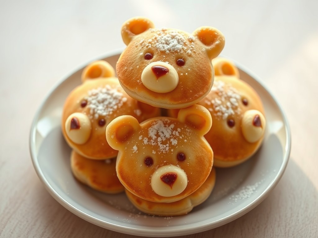 Berenpannenkoekjes, AI-gegenereerde illustratie