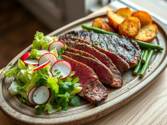 Biefstuk met salade