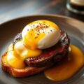 Biefstuk van de Haas met Benedict Eieren en Port-Wijn Hollandaise Saus