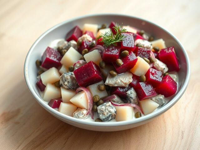 Bieten-haring-aardappelsalade