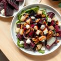 Bietensalade met appel-perenstroop dressing