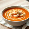 Bisque van garnalen met rouille