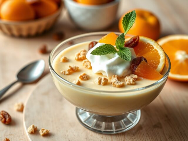 Bitterkoekjespudding met boerenmeisjes
