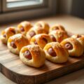 Bladerdeegbroodjes met worstjes