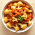 Bloemkool met italiaanse tomatensaus