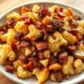 Bloemkool met spek, appel en hazelnoten