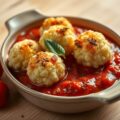 Bloemkoolballetjes in tomatensaus (vegetarisch)