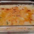 Bloemkoolgratin met magor, ham en peterselie