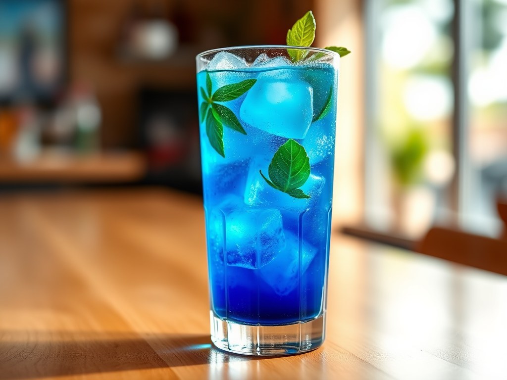 Blue Mojito, AI-gegenereerde illustratie