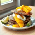 Boekweitpannenkoeken met verse mango