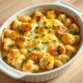 Boemkool-Kaas Schotel (Bloemkool als Pasta Vervanger)