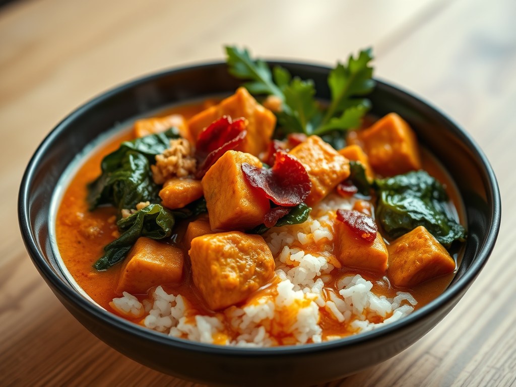 Boerencurry, AI-gegenereerde illustratie
