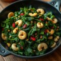 Boerenkool met cashewnoten uit de wok