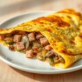 Boerenomelet met groenten