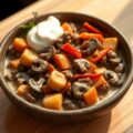 Boeuf Stroganoff van gehakt