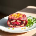 Bokkingtaartje met rode biet