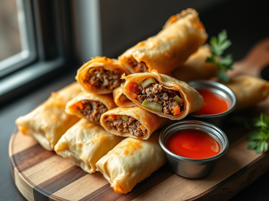 bolognese loempia, AI-gegenereerde illustratie