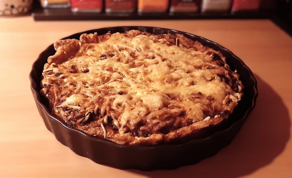 Bolognese quiche met gehakt